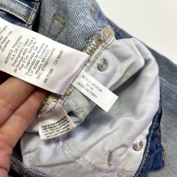 J Crew 26 Point Sur Kickout Crop Light Wash Jeans with White Flower Print Stamps - Picture 9 of 16